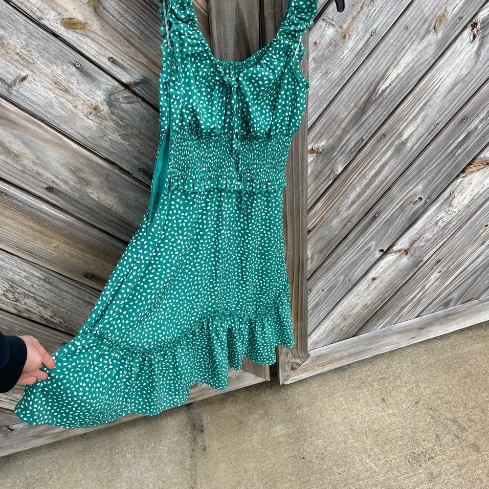 Green Polka Dot Dress